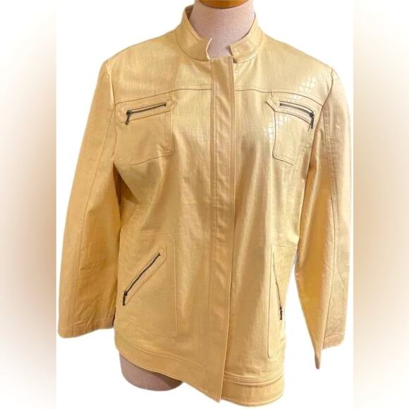 NWOT Chico’s Golden Gleam Becker Jacket - size 3 - Picture 3 of 11